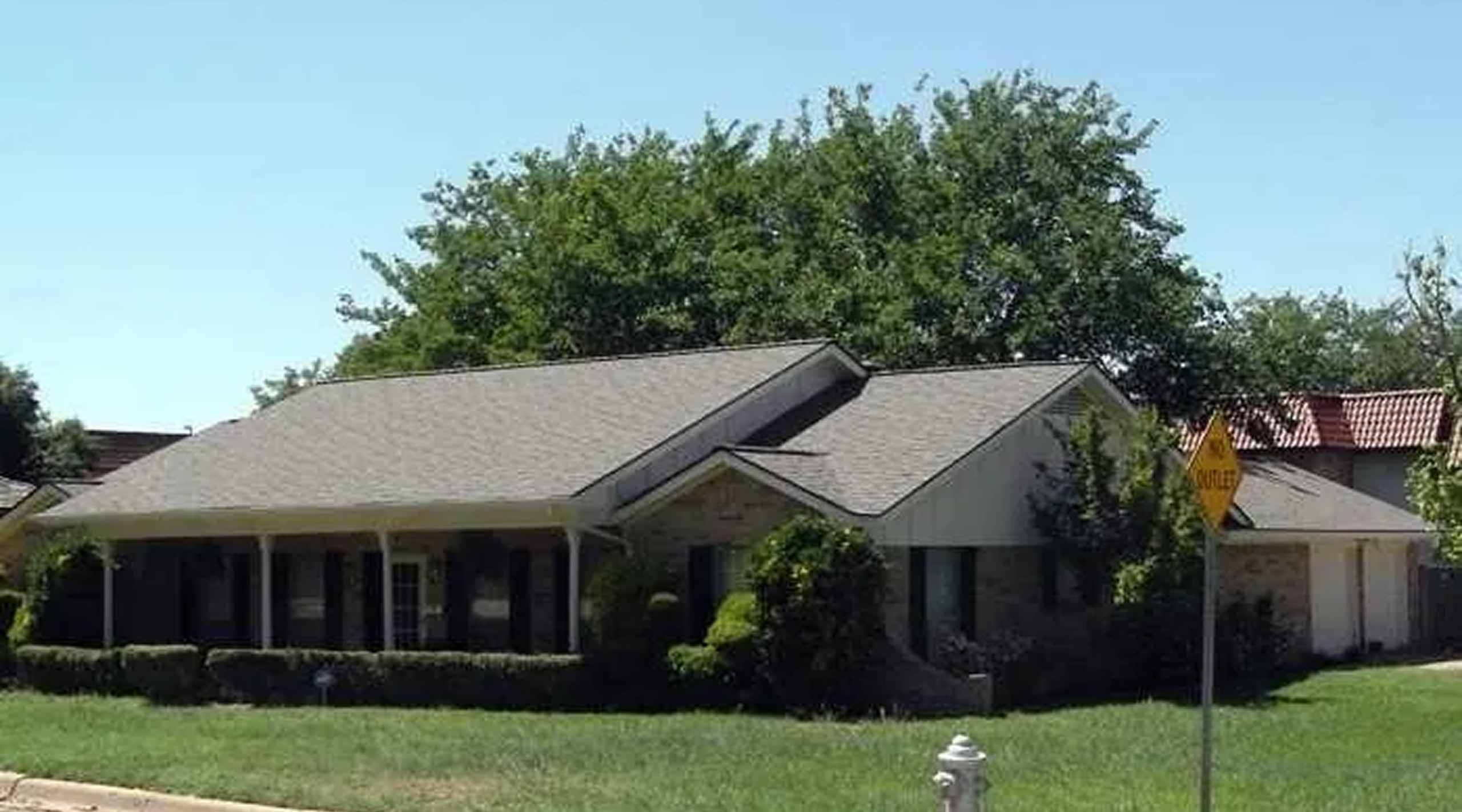 Single-story home with gable roof